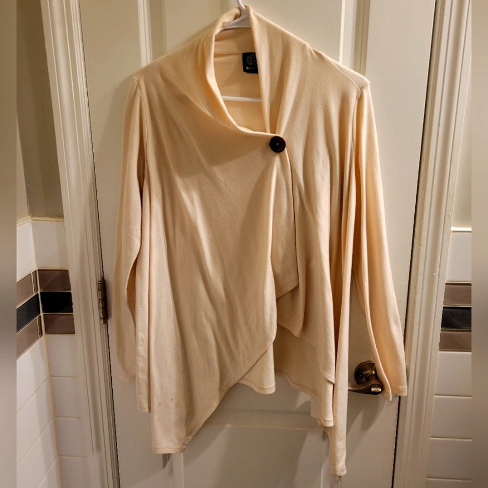 Cream womens cardigan